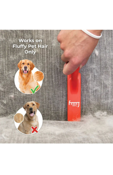 Lilly Brush works on fluffy pet hair and undercoat