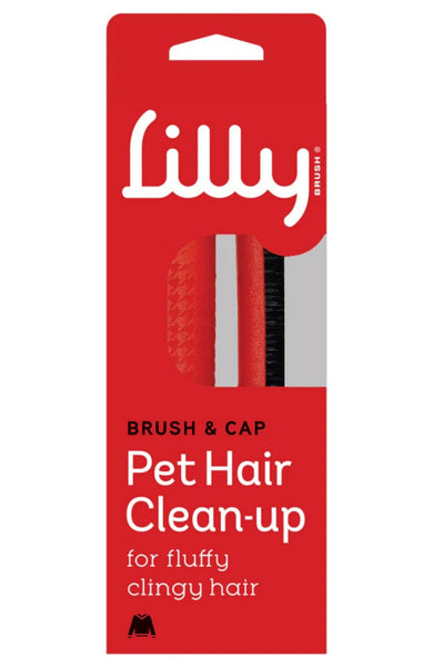 Lilly Brush & Cap pet hair clean-up brush in package