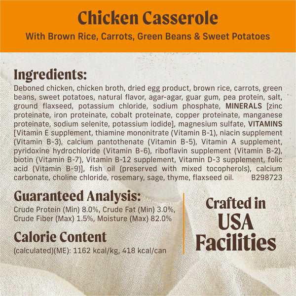 Merrick Kitchen Comforts Chicken Casserole Wet Dog Food