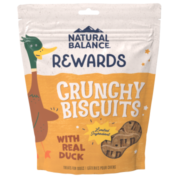 Natural Balance Crunchy Biscuits With Real Duck Recipe Dog Treats