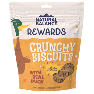 Natural Balance Crunchy Biscuits With Real Duck Recipe Dog Treats