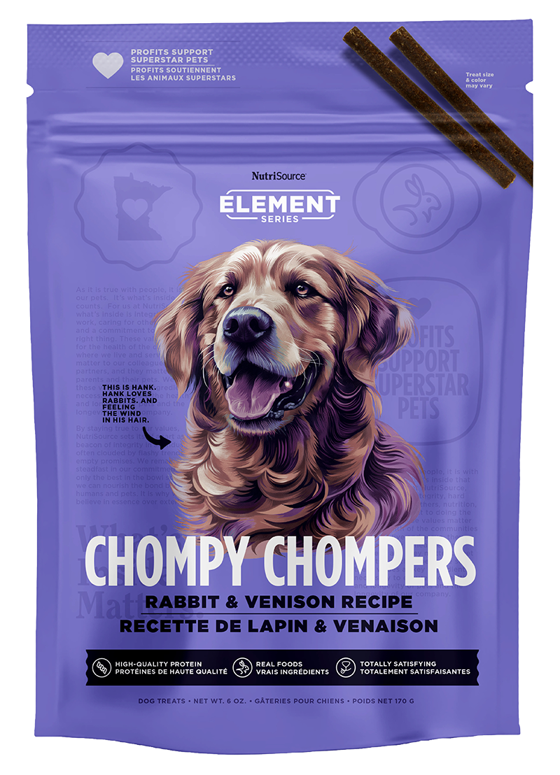 Nutrisource Elements Chompy Chompers Rabbit & Venison Dog Chews