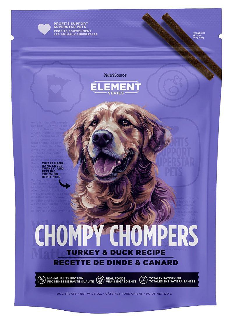 Nutrisource Elements Chompy Chompers Turkey & Duck Dog Chews