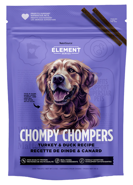 Nutrisource Elements Chompy Chompers Turkey & Duck Dog Chews