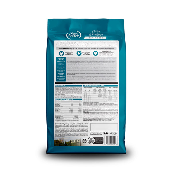 NutriSource Grain Free Chicken & Peas Recipe Dry Dog Food, additional view 1
