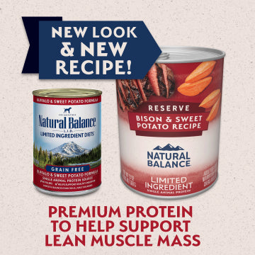 Natural Balance Limited Ingredient Bison & Sweet Potato Recipe Paté Wet Dog Food