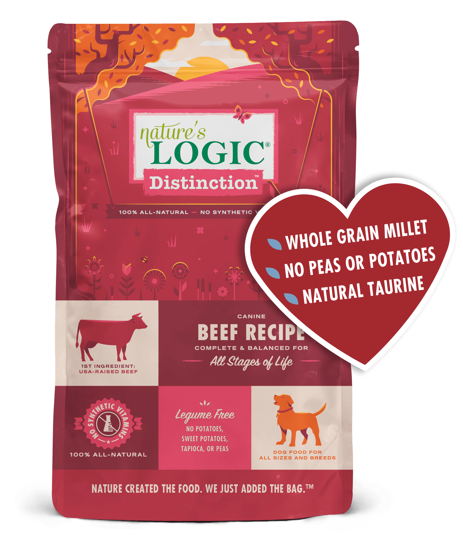 Nature's Logic Distinction Beef or Sardine Dry Dog Food - Special Order