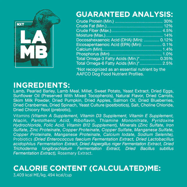 NexTrition Lamb Recipe Premium Cold Pressed Dog Food