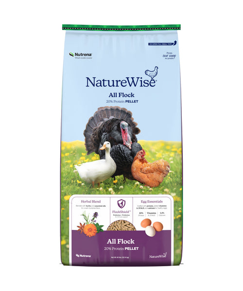NatureWise All Flock 20% Protein Pellet bag