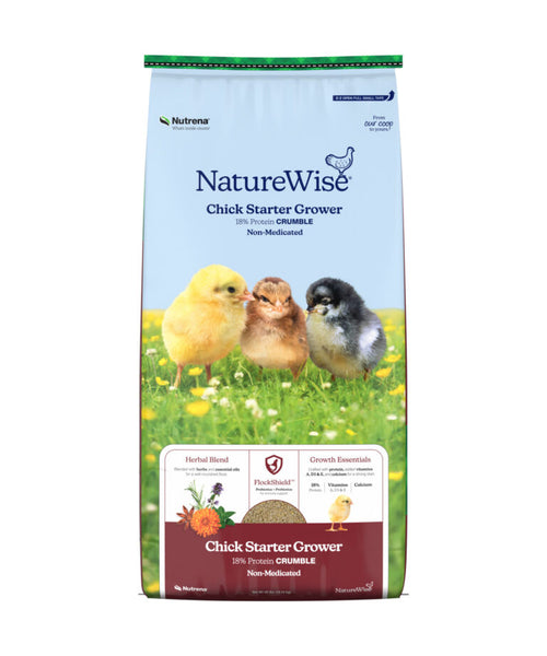 NatureWise Chick Starter Grower 18% Crumble bag