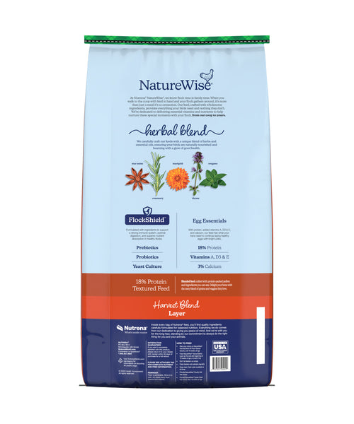 NatureWise Harvest Blend Layer 18% Protein Textured Feed, additional view 1