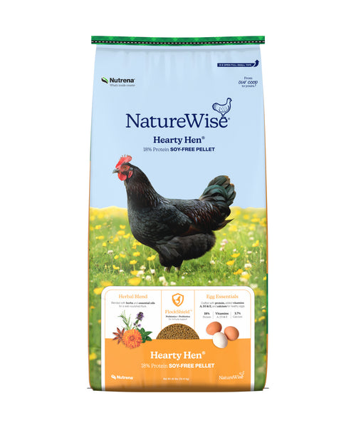 NatureWise Hearty Hen 18% Protein Soy-Free Pellet bag