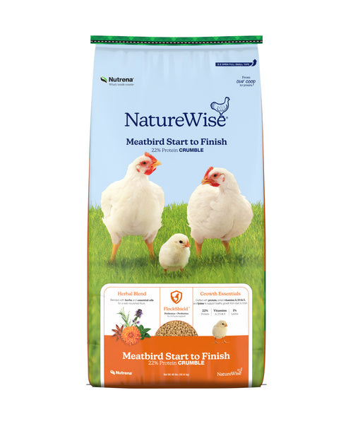 NatureWise Meatbird 22% Protein Crumble bag