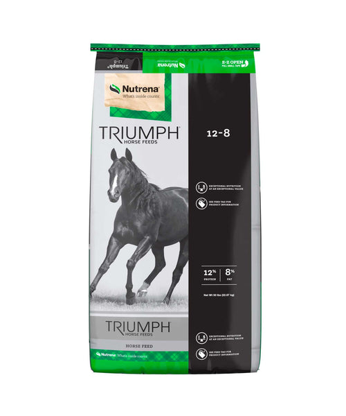 Nutrena Triumph 12-8 Horse Feed bag