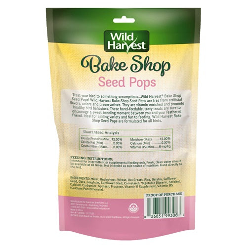 Wild Harvest Bake Shop Seed Pops for All Caged Birds