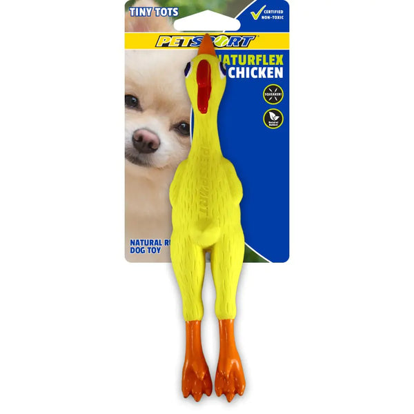 Petsport NaturFlex Chicken Squeek Toy
