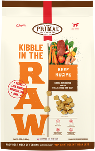 Primal Kibble in the Raw Freeze-Dried Beef - Dog Food