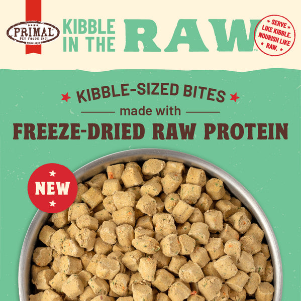 Primal Kibble in the Raw Freeze-Dried Chicken - Small Breed Dog Food