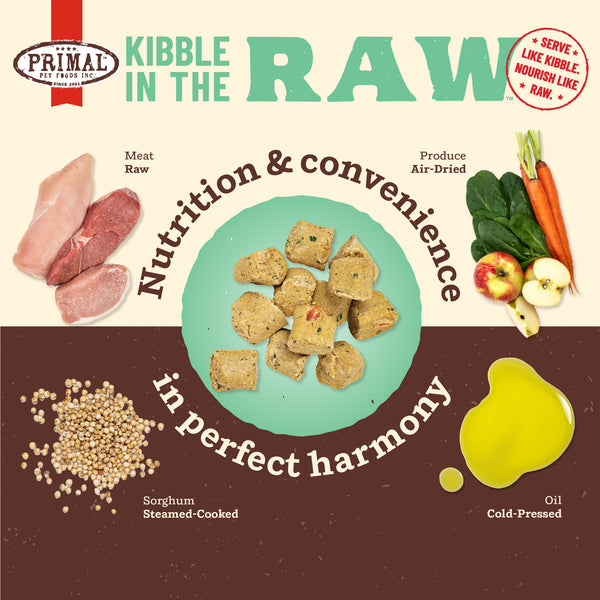 Primal Kibble in the Raw Freeze-Dried Chicken & Pork - Puppy Food