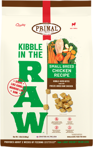 Primal Kibble in the Raw Freeze-Dried Chicken - Small Breed Dog Food