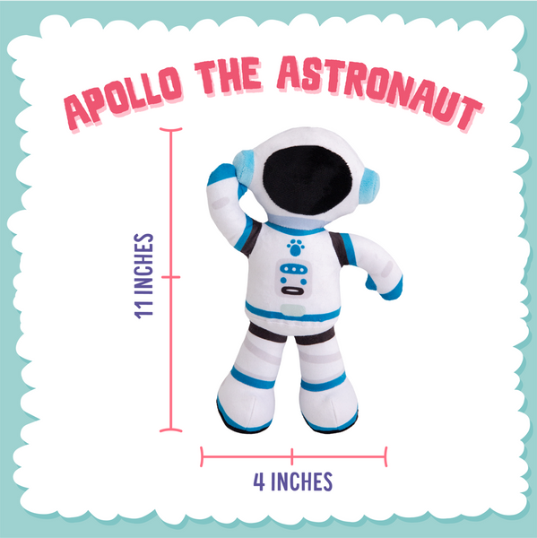 Snugarooz Apollo the Astronaut Plush Dog Toy
