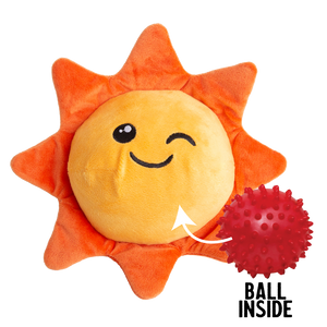 Snugarooz 2 in 1 Sweet Sunshine Plush Dog Toy with Ball Inside