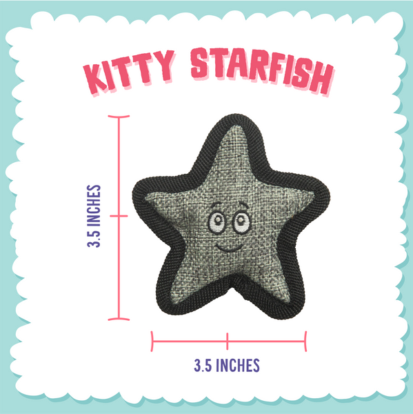 Snugarooz Kitty Starfish with Catnip Cat Toy