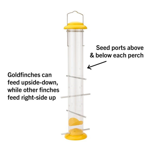 Perky Pet More Birds Topsy Tails Tube Finch Feeder - 1.5 lb