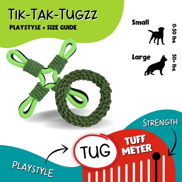Jolly Pets Tik Tak Tugzz O Dog Toy
