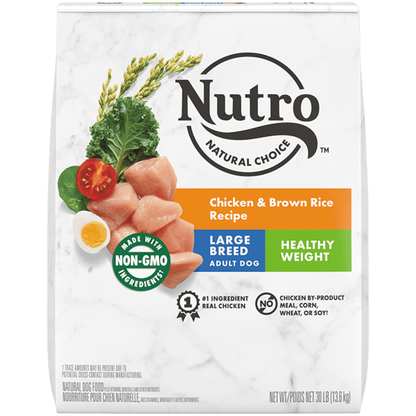 Nutro Natural Choice Adult Large Breed Healthy Weight Chicken and Brown Rice Recipe Dry Dog Food