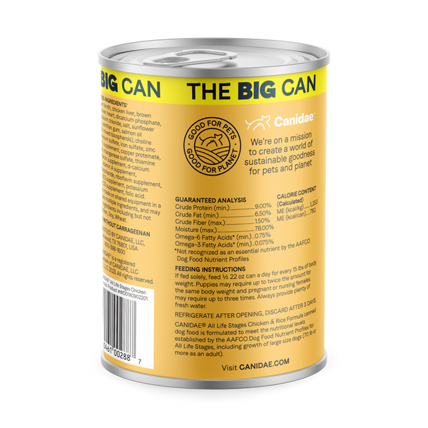 Canidae All Life Stages Chicken & Rice SUPER BIG CAN Wet Dog Food