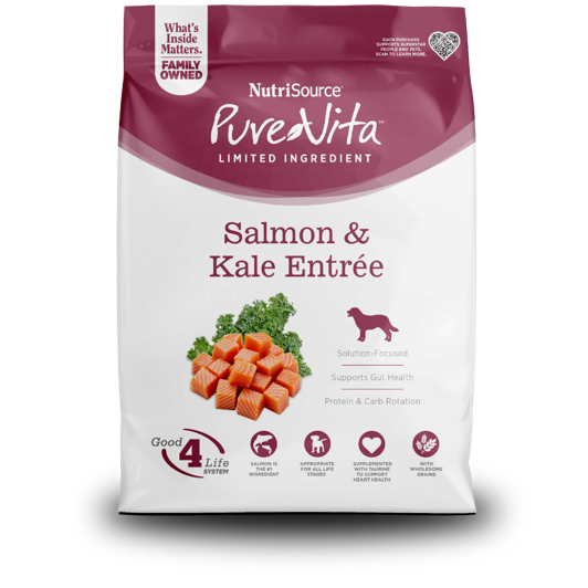 Nutrisource Pure Vita Salmon & Kale Dry Dog Food