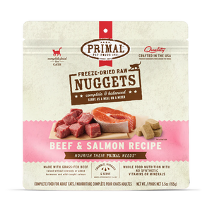 Primal Nuggets Beef & Salmon Freeze-Dried Cat Food