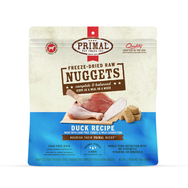 Primal Nuggets Duck Freeze-Dried Dog Food