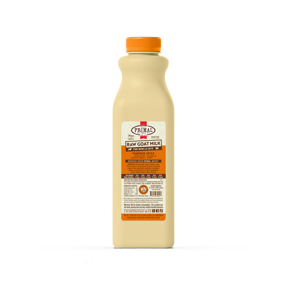 Primal Frozen Goat Milk Pumpkin Spice