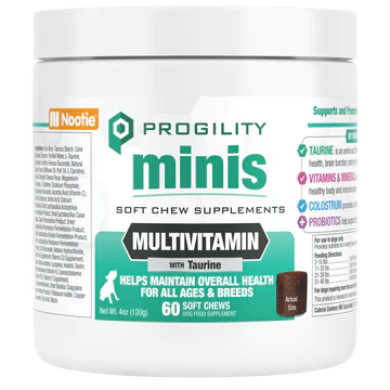 Progility Multi-Vitamin with Taurine Soft Chews for Dogs
