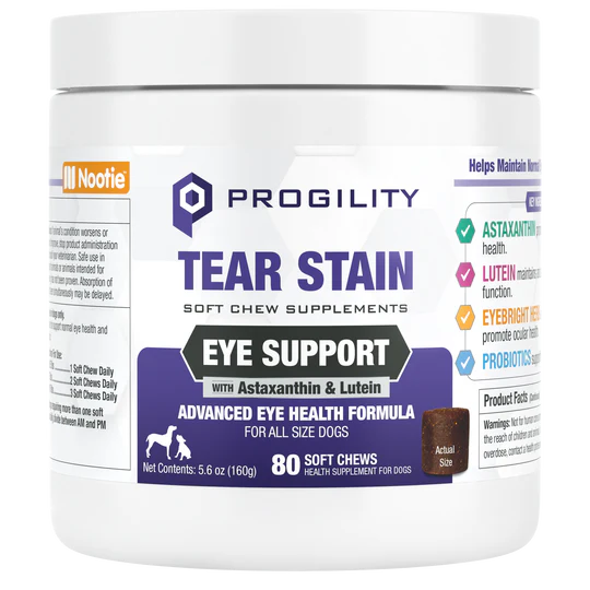 Progility Tear Stain Eye Support for Dogs