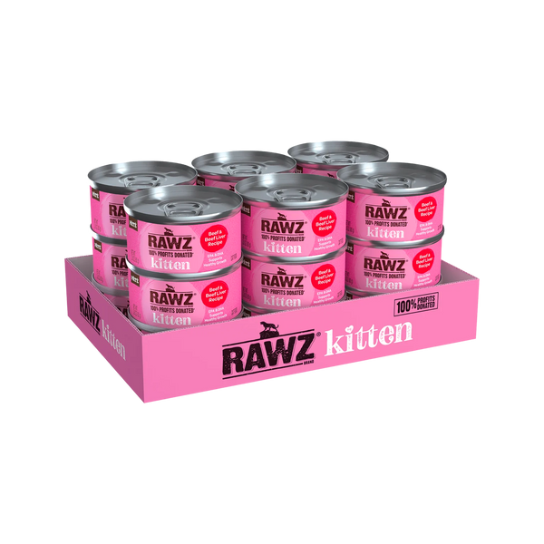 RAWZ Kitten Pate Wet Cat Food 2.8 oz, Case of 18, additional view 3