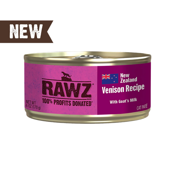 RAWZ 94% Venison Pate Wet Cat Food 3 oz, Case of 24, additional view 1