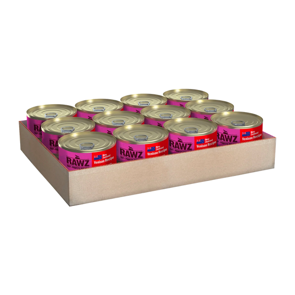 RAWZ 94% Venison Pate Wet Cat Food 3 oz, Case of 24, additional view 3