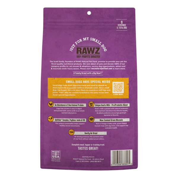RAWZ Air Dried Just For My Small Dog Chicken Recipe Dog Food, additional view 1