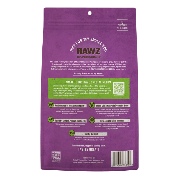 RAWZ Air Dried Just For My Small Dog Lamb Recipe Dog Food, additional view 1