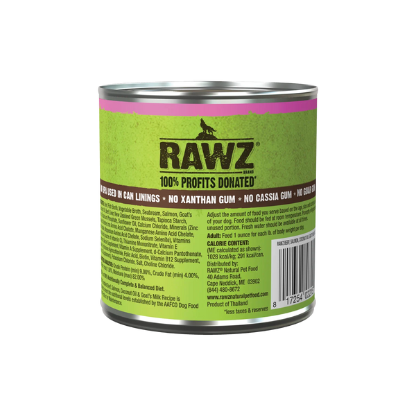 RAWZ Shredded Beef, Salmon & Coconut Oil Wet Dog Food, additional view 1