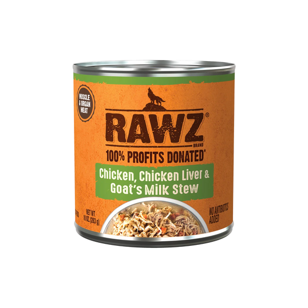 RAWZ Stew with Goat's Milk Wet Dog Food 10 oz, Case of 12, additional view 1