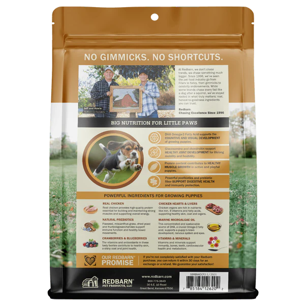 Red Barn Air Dried Healthy Puppy Chicken Recipe Dog Food