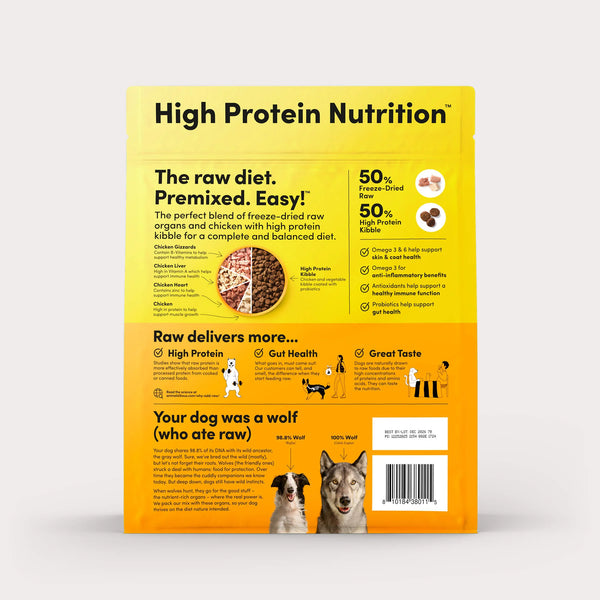 Animals Like Us Freeze-Dried RawMix50 Chicken Organs Recipe Dog Food