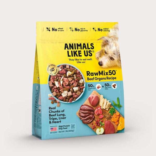 Animals Like Us Freeze-Dried RawMix50 Beef Organs Recipe Dog Food