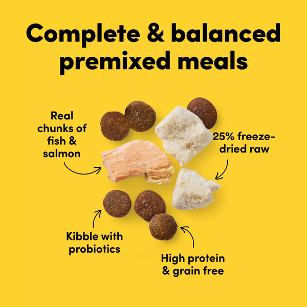 Animals Like Us Freeze-Dried RawMix50 Fish & Salmon Recipe Dog Food