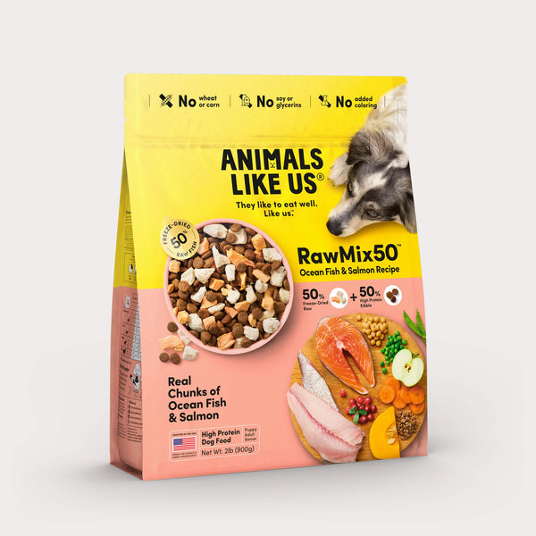 Animals Like Us Freeze-Dried RawMix50 Fish & Salmon Recipe Dog Food