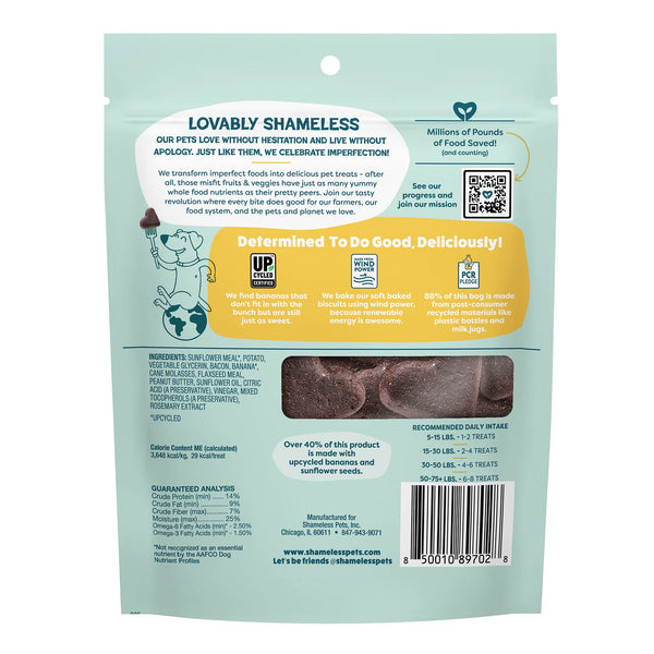 Shameless Pets Bananas for Bacon Soft-Baked Dog Treats, additional view 1